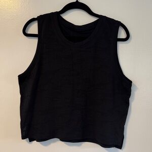 lululemon athletica Black Mesh Muscle Tee